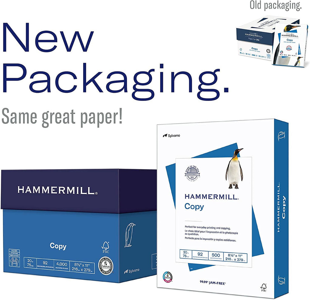 New packaging for Hammermill Copy paper boxes and cartons