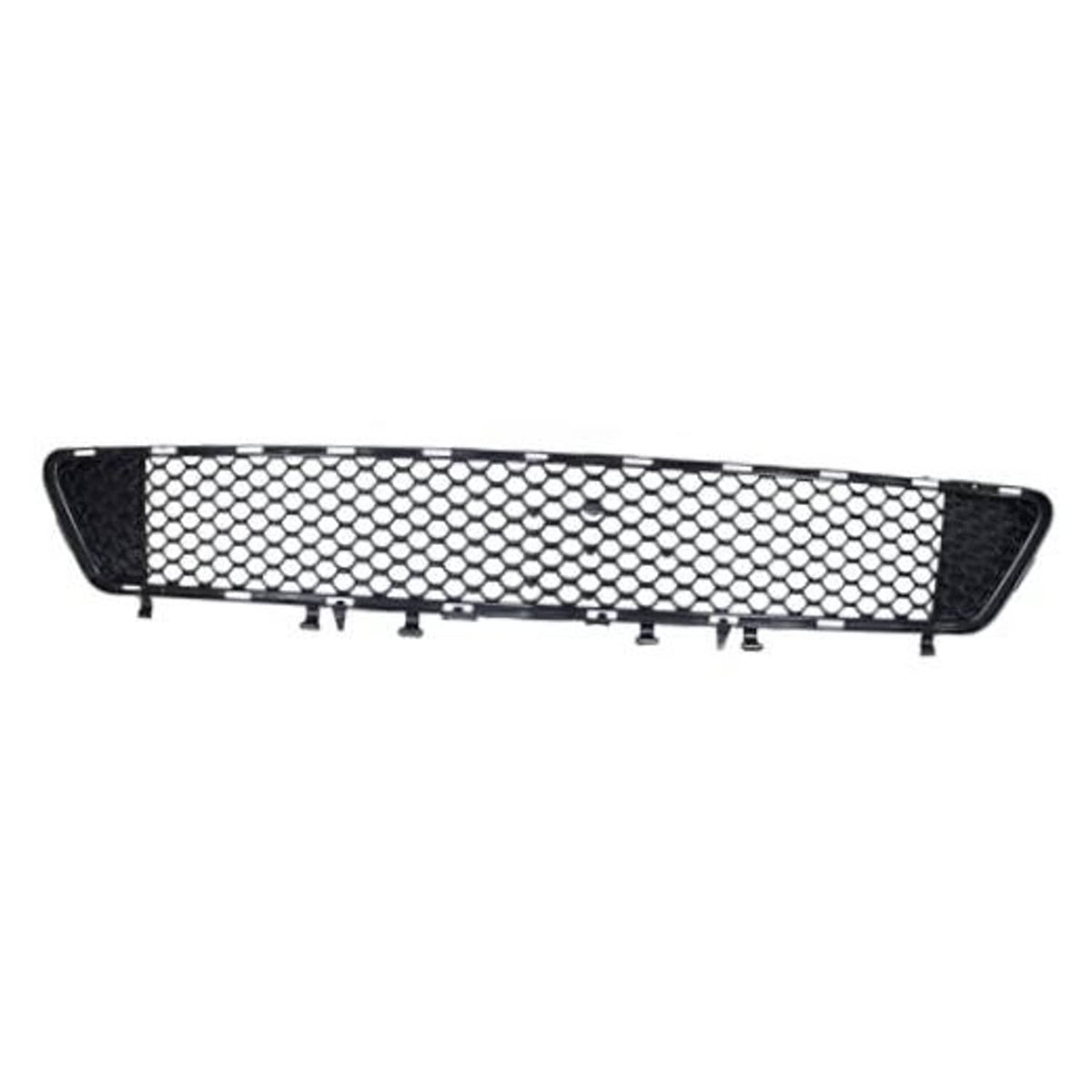 Front bumper lower grille with black honeycomb mesh and mounting clips