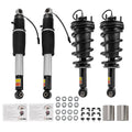 Shock strut assembly set with front and rear struts, springs, mounts, and hardware pieces