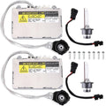 Headlight HID ballast control module kit with wiring harness and igniters, two units