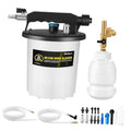 3L vacuum brake bleeder kit with black pump top, clear fluid bottle, hoses, and fittings