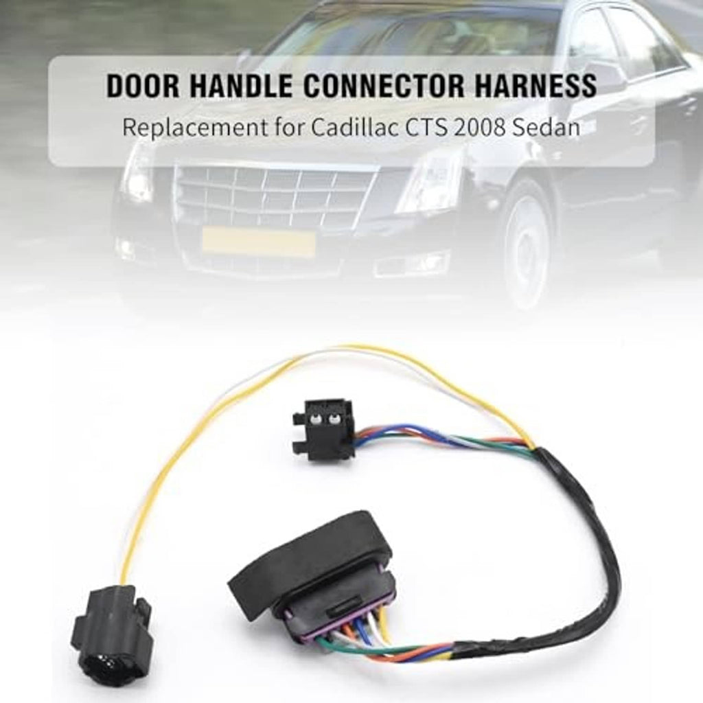 Door handle connector harness replacement set with wiring and two black connectors