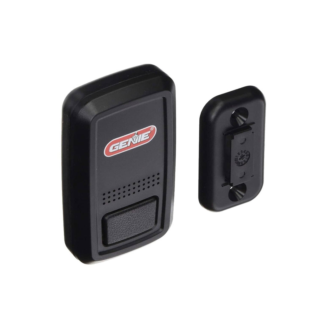 Genie door position sensor with back cover and mounting bracket, black