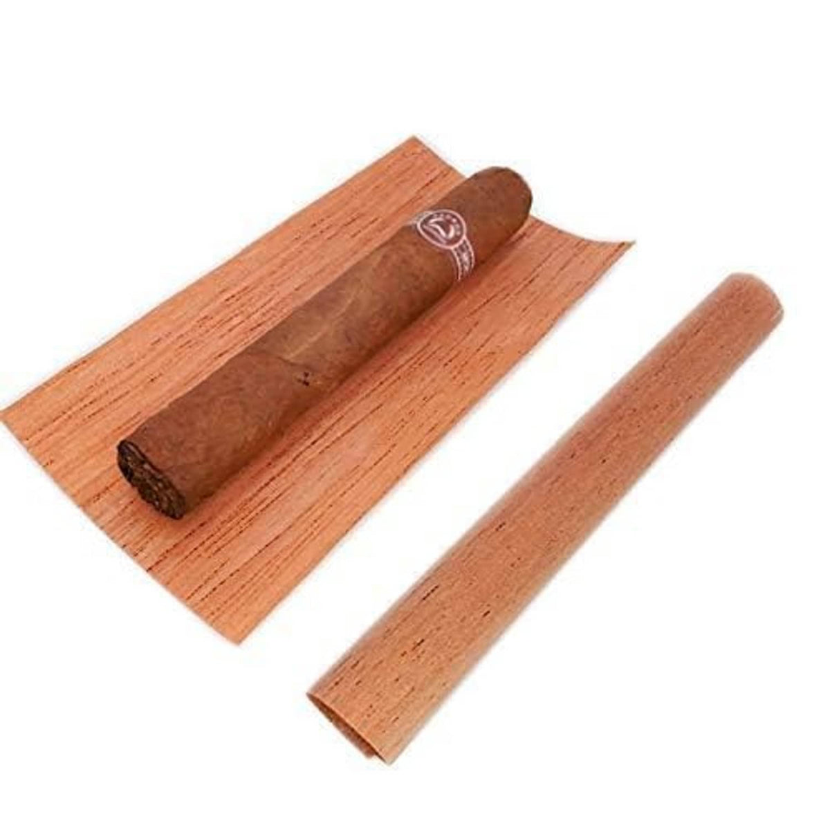 Spanish cedar humidor boards with two cigar-shaped cedar pieces for storage