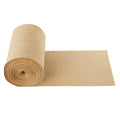 Natural burlap fabric roll with folded strip, wide roll and long sheet for crafting
