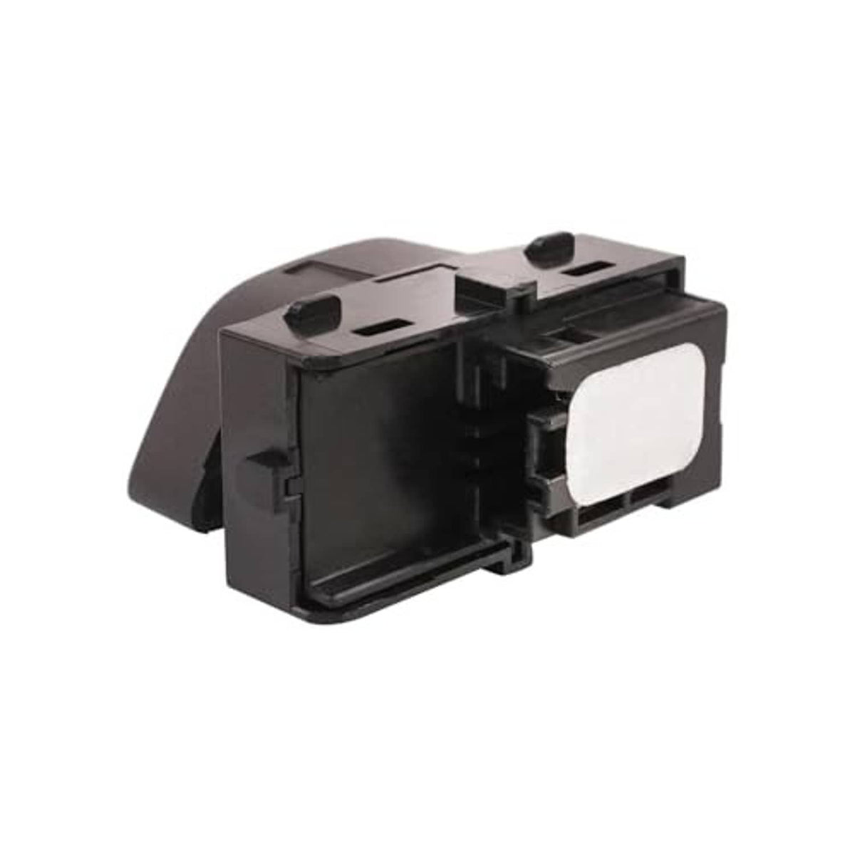 Door lock switch assembly showing internal black housing and white connector