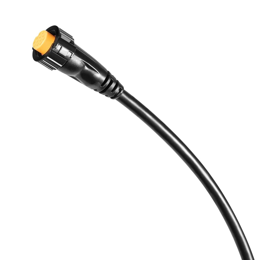 Single black transducer extension cable with orange 12-pin connector head