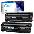 Black toner cartridges, 2-pack, for Laser printer 137 series