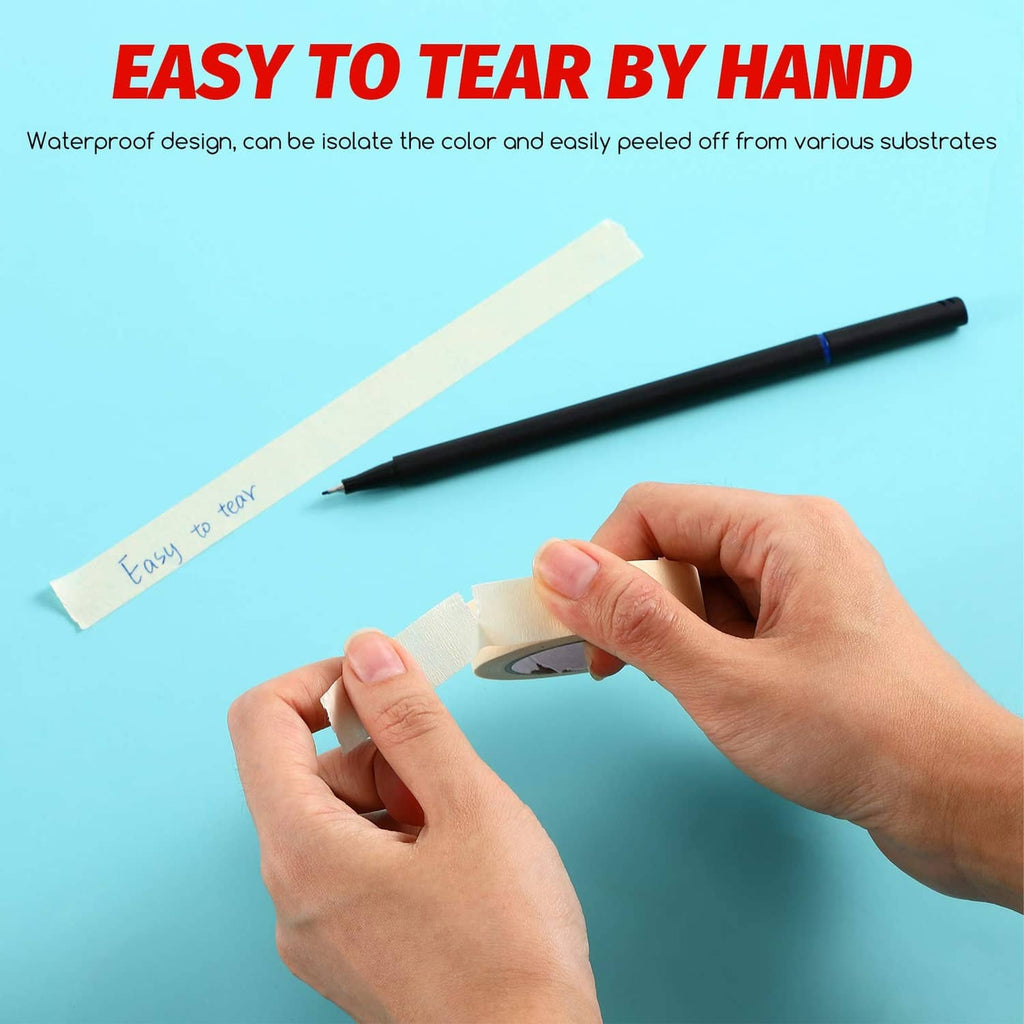Waterproof peel-and-apply stencil transfer tape, easy tear by hand