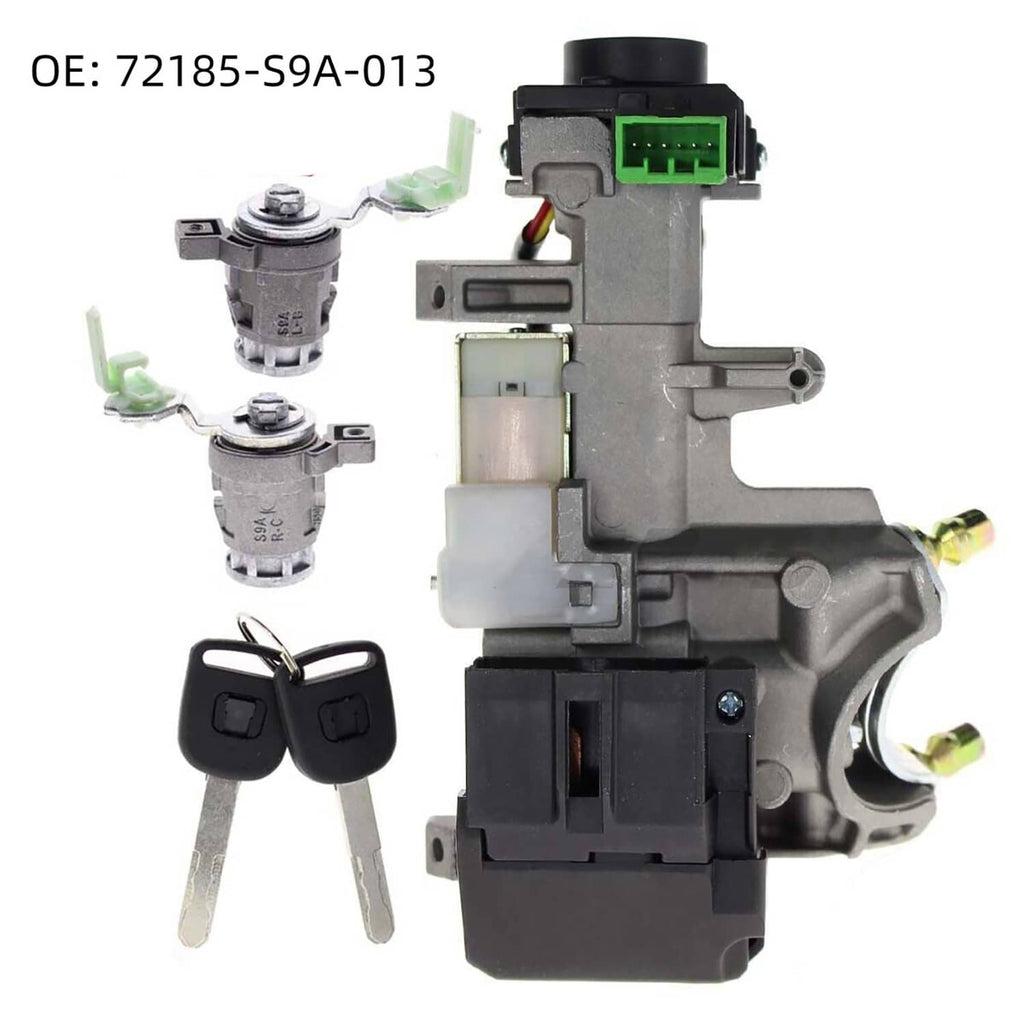 Ignition switch lock cylinder with green connector and 2 keys