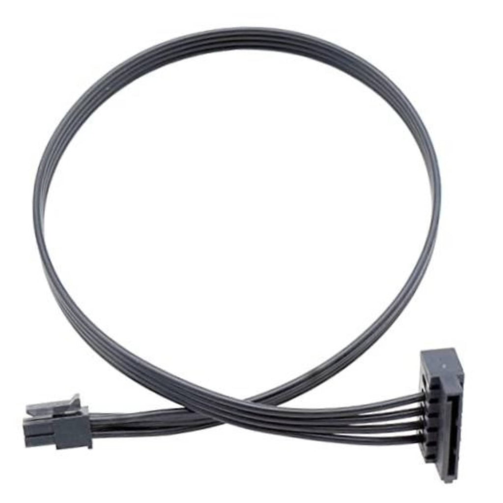 SATA 15-pin to mini 6-pin ATX adapter power cable with two connector ends