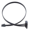 SATA 15-pin to mini 6-pin ATX adapter power cable with two connector ends