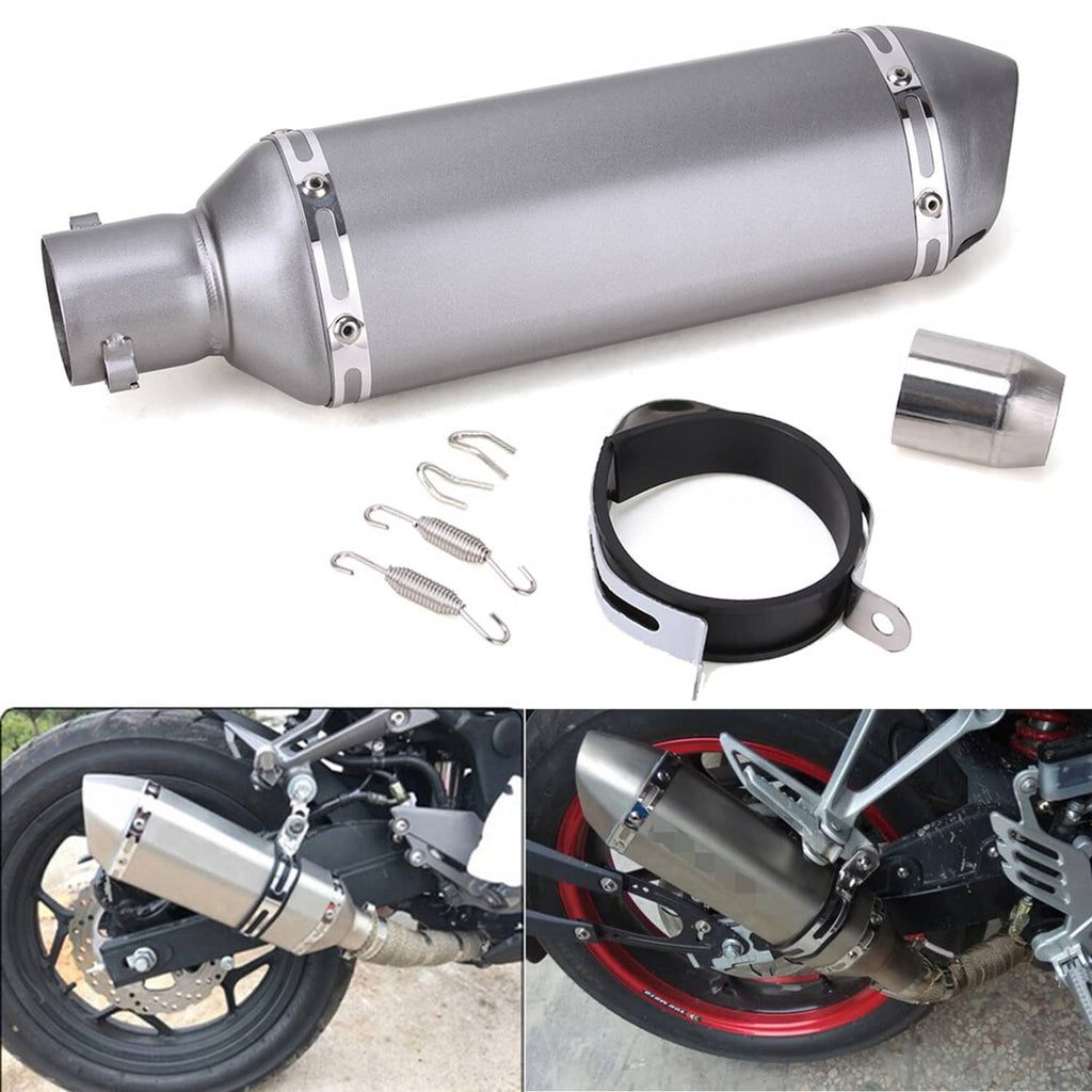 RivetOak Motorcycle Exhaust Muffler Pipe Removable DB Killer Slip on 38-51mm Universal