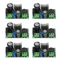 6-pack AC/DC to DC step-down buck converter modules with green screw terminals