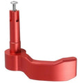 Red aluminum thumb throttle control lever with mounting screw