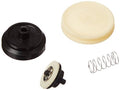 Shurflo 2088 check valve kit with black housing, white seal, and metal spring