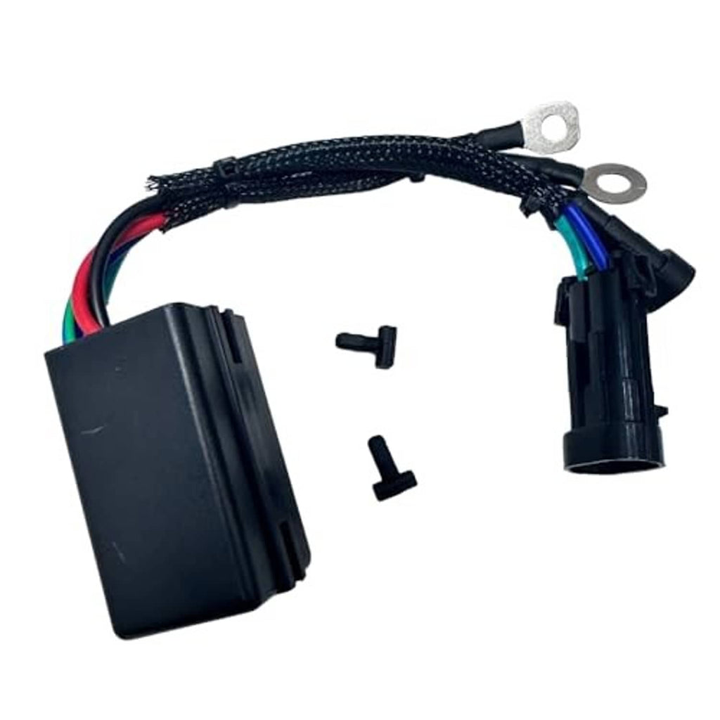 Wiring harness for tilt trim relay switch with black connector plugs and mounting hardware