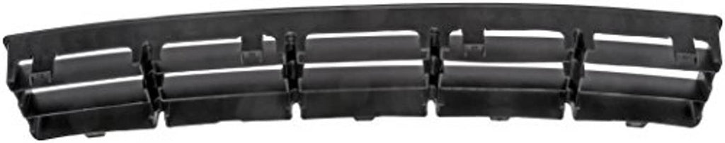 Front center lower bumper grille insert, matte black with rear mounting clips