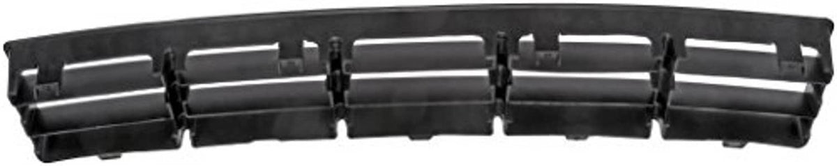 Front center lower bumper grille insert, matte black with rear mounting clips