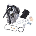 Carburetor assembly with base cover, cables, and mounting hardware kit