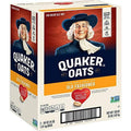 Quaker Old Fashioned Rolled Oats cereal box side panel with Quaker logo and badge
