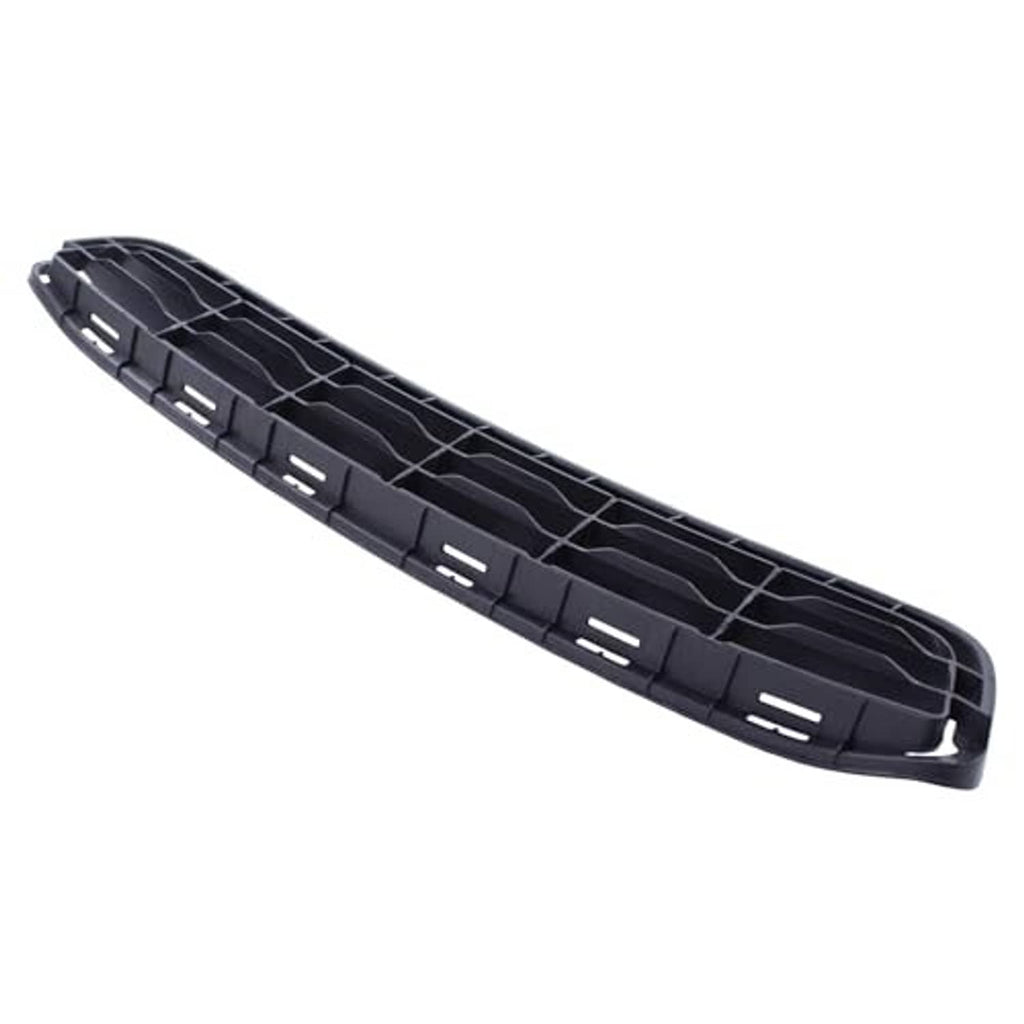Black front grille insert, angled view showing grid pattern and latch openings