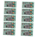 10-pack mini DC voltage regulator PCB modules, green boards with terminal pads