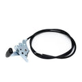Throttle control cable replacement assembly with black cable and metal bracket
