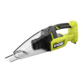 Lime green and black handheld vacuum cleaner with transparent dust cup