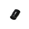 Black silicone hose reducer, short curved section with flared ends
