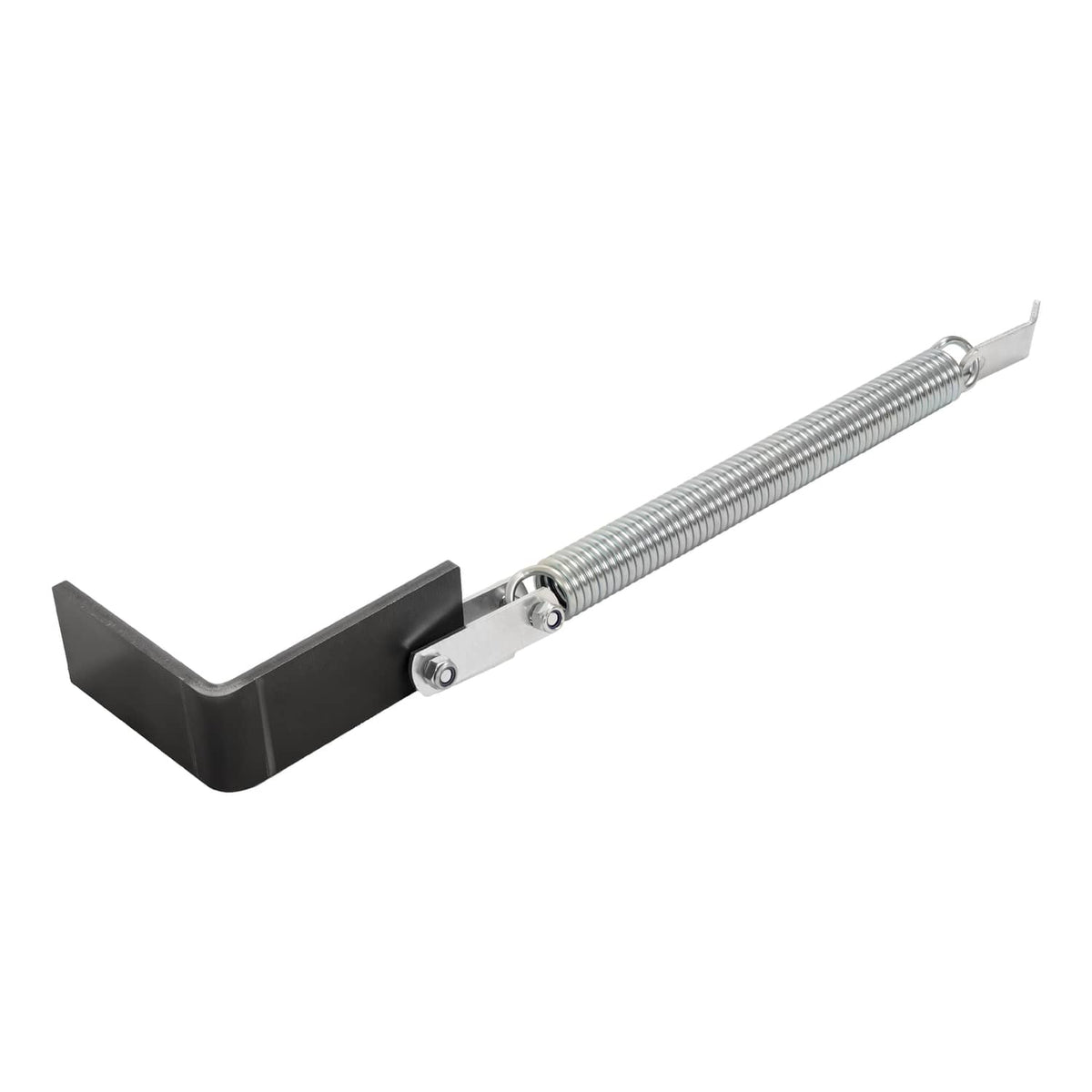 Right tailgate spring lift assist with black bracket and silver coil spring