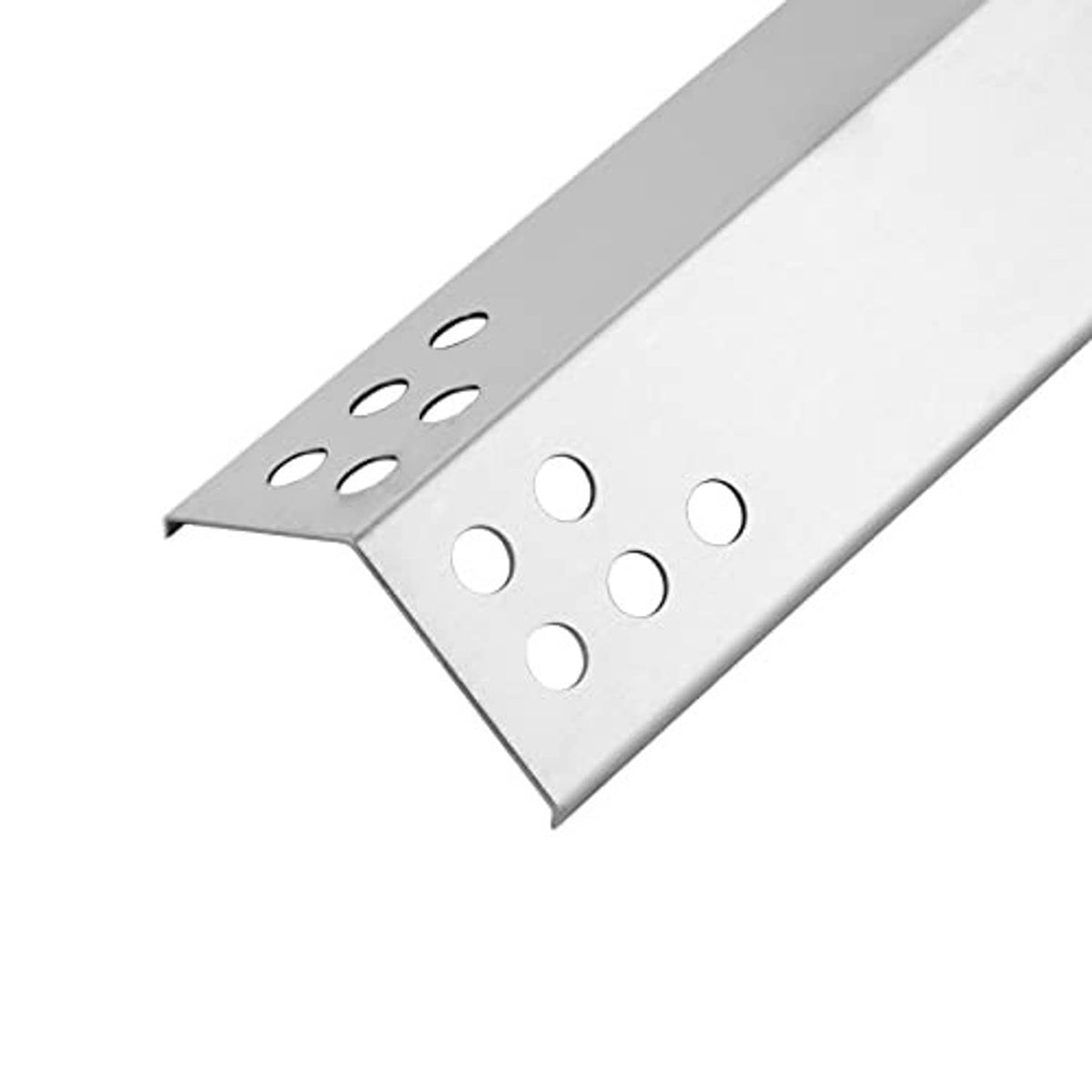 Stainless steel heat plate replacement corner with circular vent holes