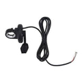 Left thumb throttle control with black cable and inline connector for electric bikes