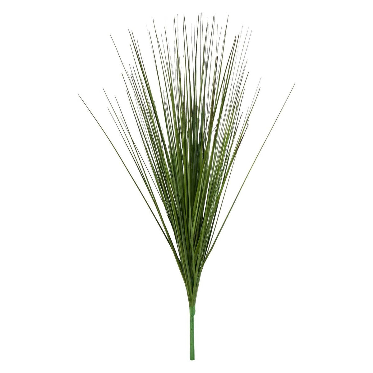 27-inch faux onion grass plant with dark green blades on stems