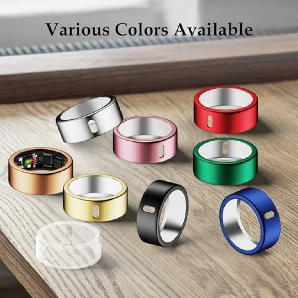 Multiple color ring covers: silver, rose gold, gold, black, red, blue, green