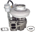 Turbocharger assembly with silver compressor housing and oil line