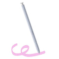 Light silver S Pen replacement stylus with pointed tip and side button