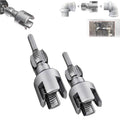 Metal PVC pipe threader tool set for internal and external pipe threading