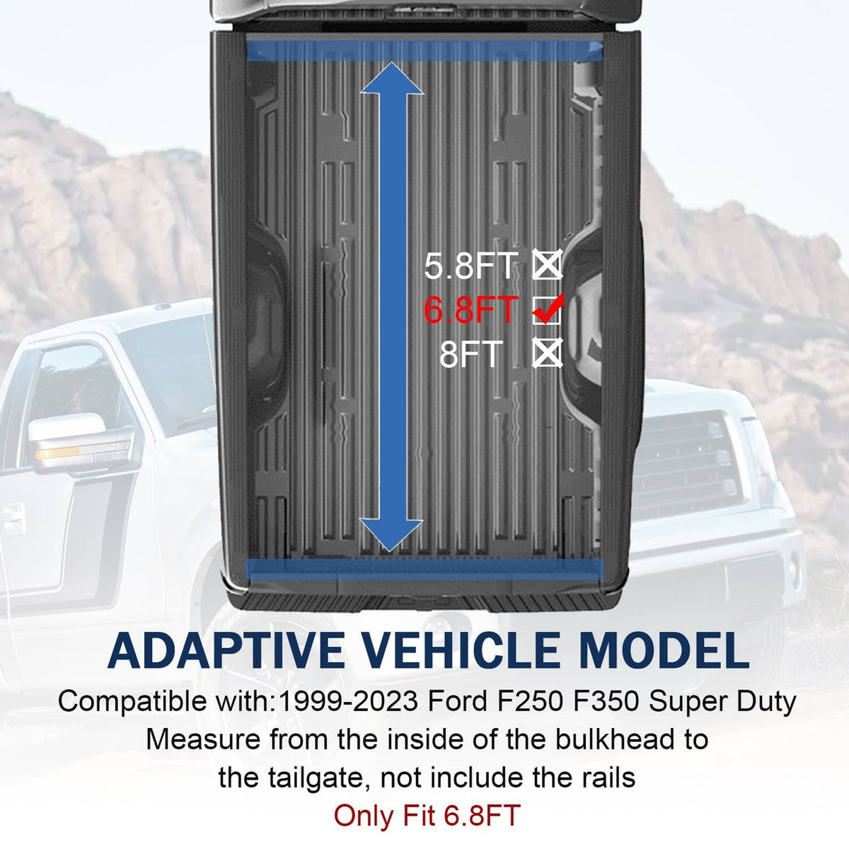 Soft tonneau cover interior panel with vertical ribbed surface and fitted edges
