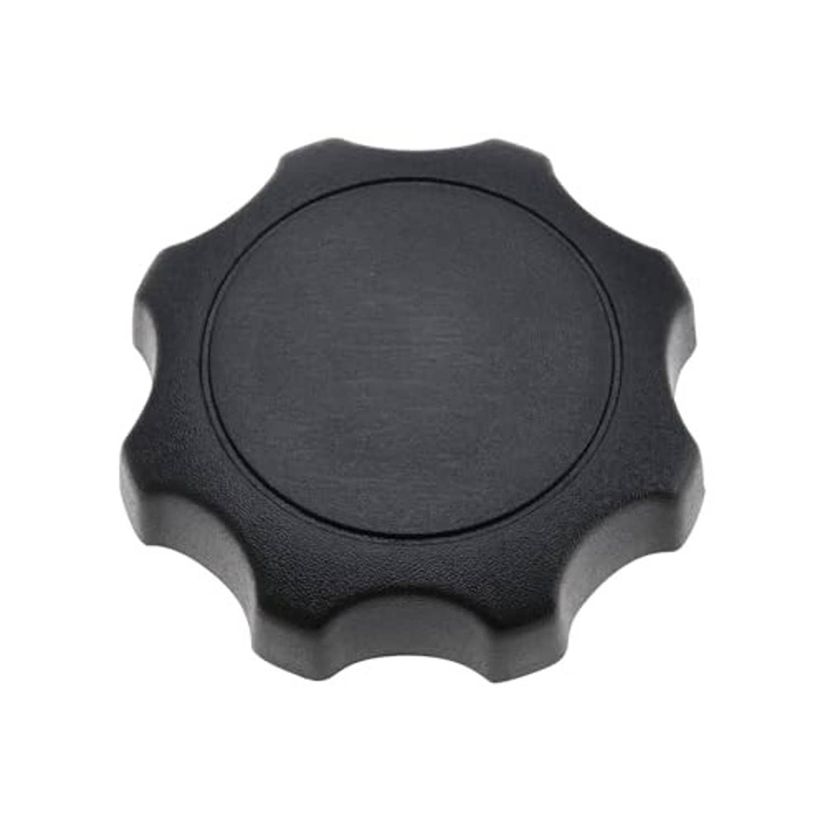 Black car seat adjustment handwheel knob, star-shaped edge