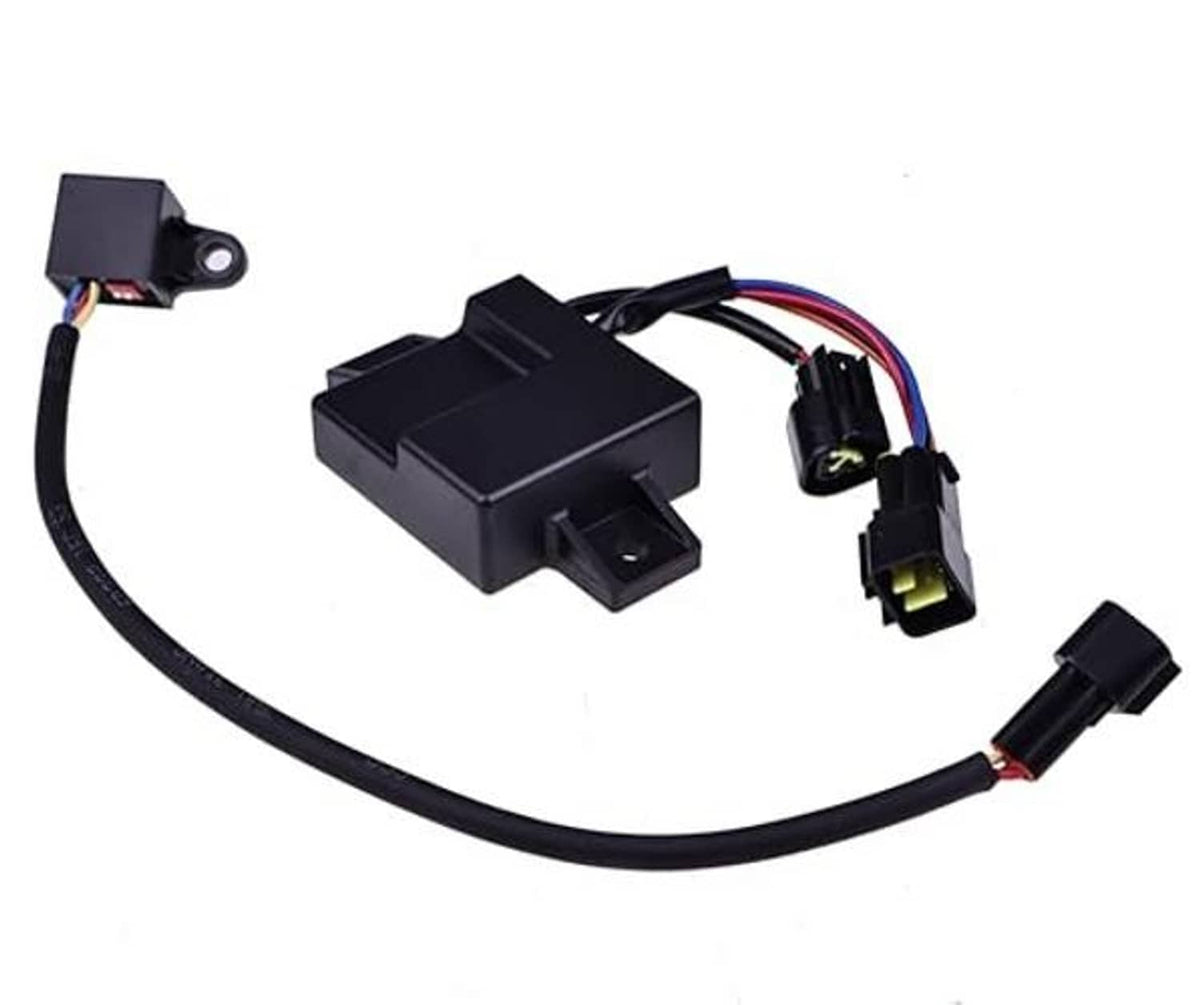 Ignition CDI control unit with wiring harness and multiple electrical plug connectors