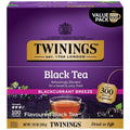 Twinings Blackcurrant Breeze black tea box, 100-count value pack