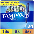 Tampon multipack box with applicator, Tampax Pearl, 34 count