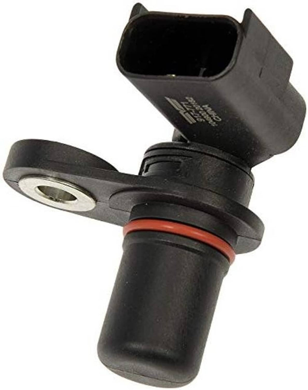 Crankshaft position sensor with black probe, electrical plug, mounting ring, orange seal