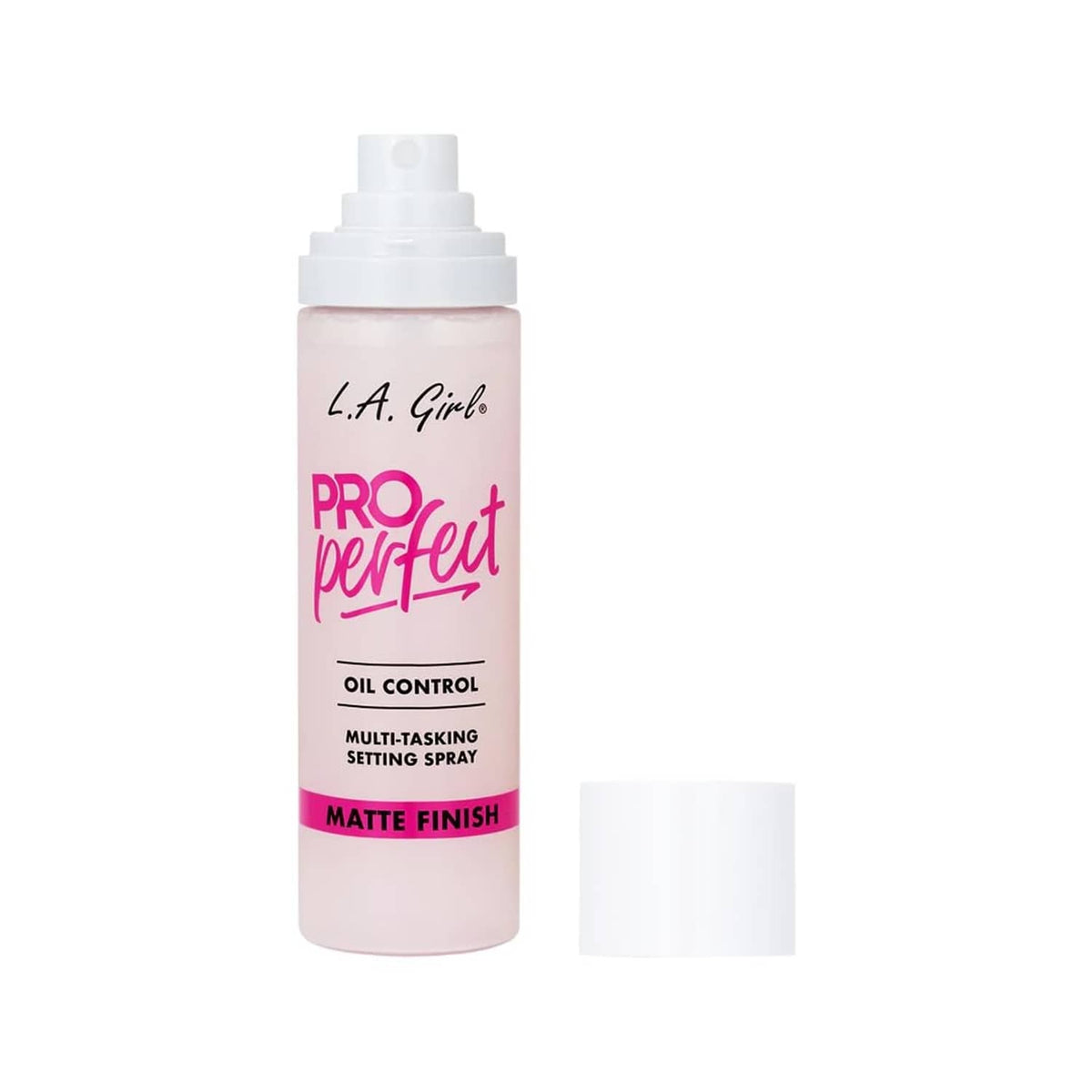 L.A. Girl Pro Perfect long-wear setting spray bottle with pump sprayer top