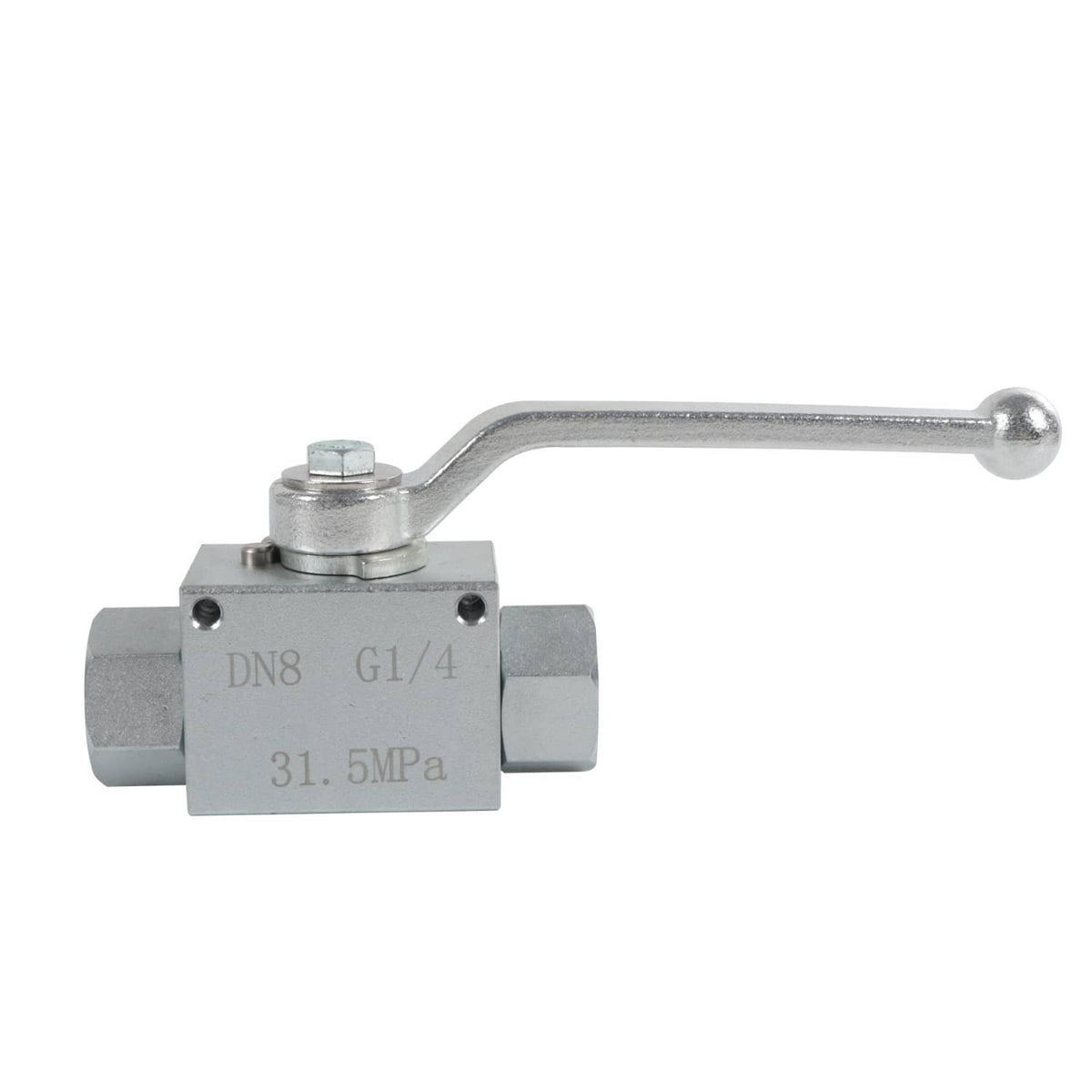 High pressure IPR air test valve block with G1/4 port and lever handle