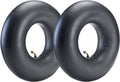(2-pack) heavy-duty inner tubes in dark rubber with bent valves