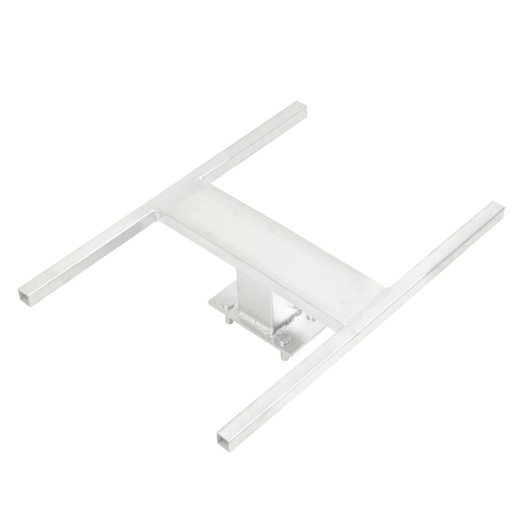 Aluminum H-mount spare tire carrier bracket with mounting hardware, 6-lug style