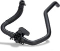 Heater inlet hose with control valve and electrical connector, black rubber and mesh sleeve