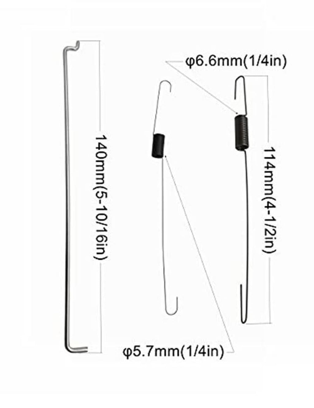 Throttle control size diagram showing 6.6mm and 14mm/40mm measurements